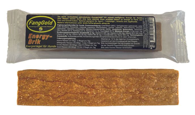 Perfekt abgestimmt auf Leistungshunde, liefert dieser getreidefreie, leicht verdauliche Riegel schnell verfügbare Energie für Power und Ausdauer.