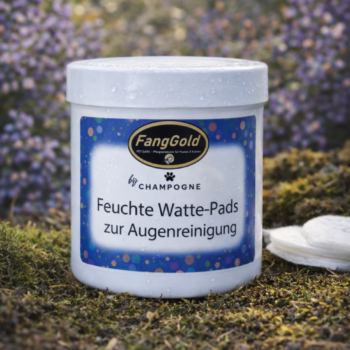 Feuchte Einweg-Wattepads zum Reinigen der Augenpartie von Hunden und Katzen.